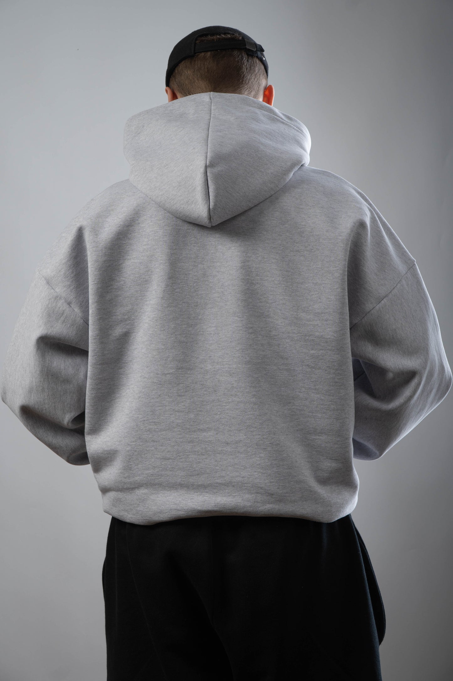 Ultra Heavy Grey Hoodie 500GSM