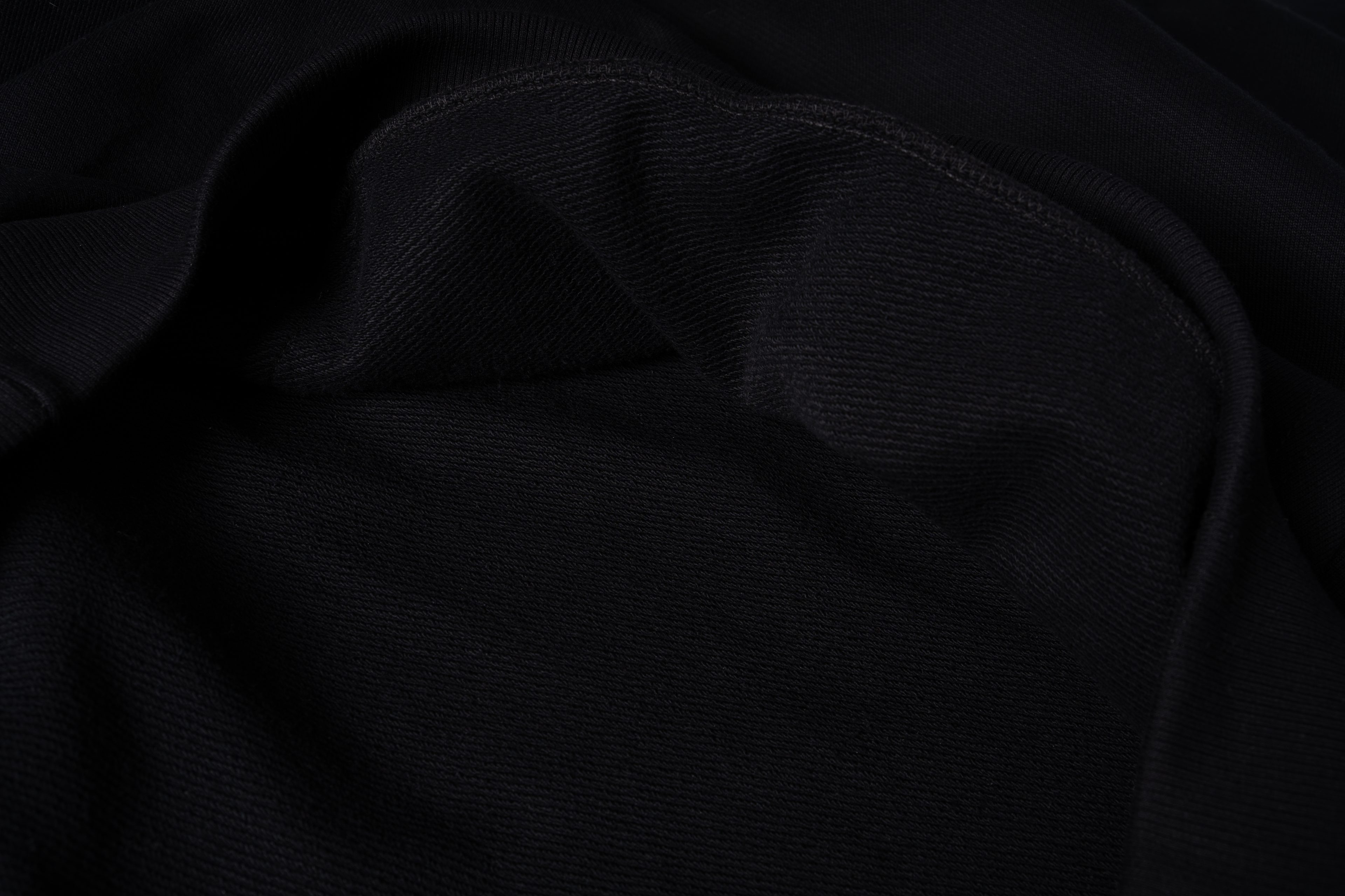 Ultra Heavy Black Hoodie 500GSM