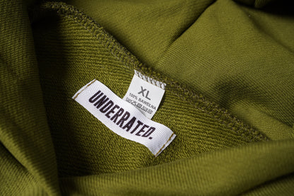 Ultra Heavy Olive Green Hoodie 500GSM