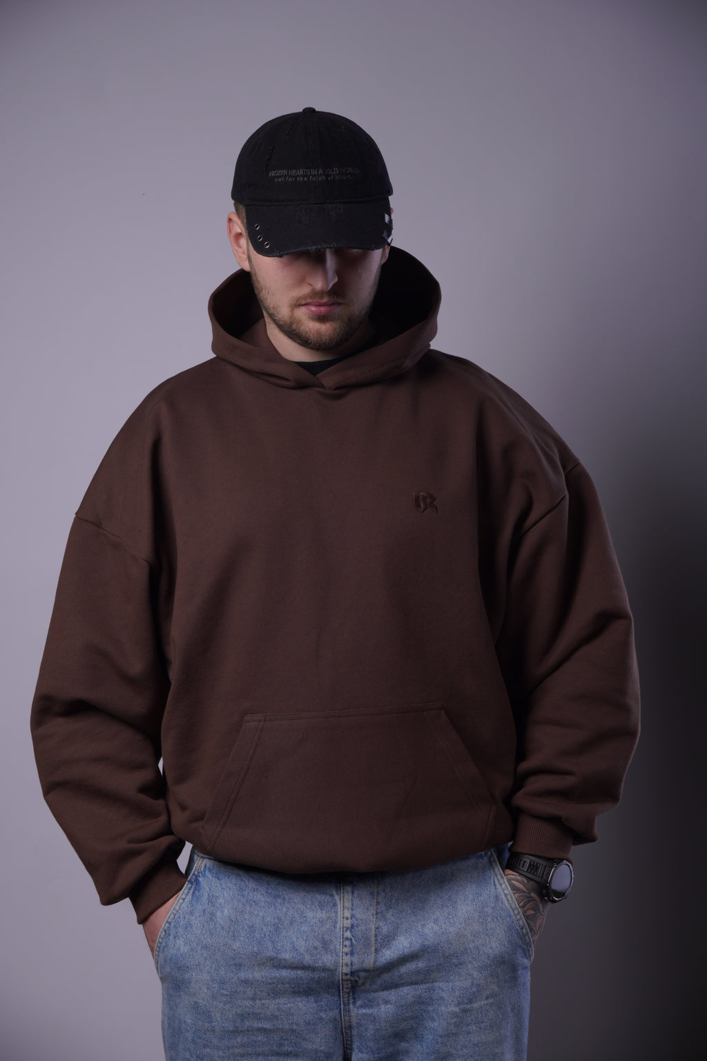 Ultra Heavy Brown Hoodie 500GSM