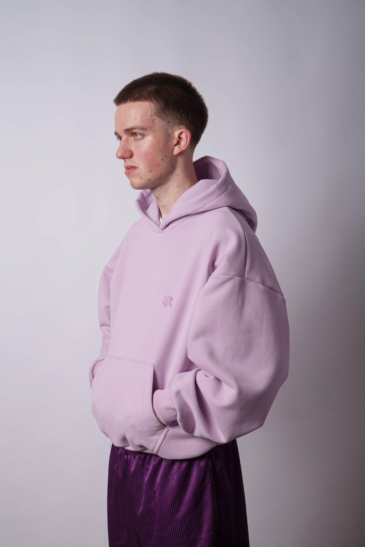 Peach Skin Lilac Hoodie 350GSM