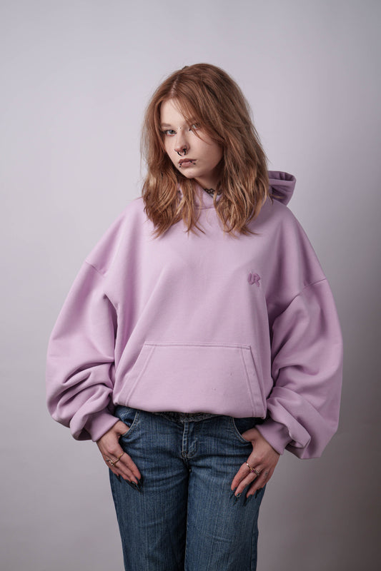 Peach Skin Lilac Hoodie 350GSM