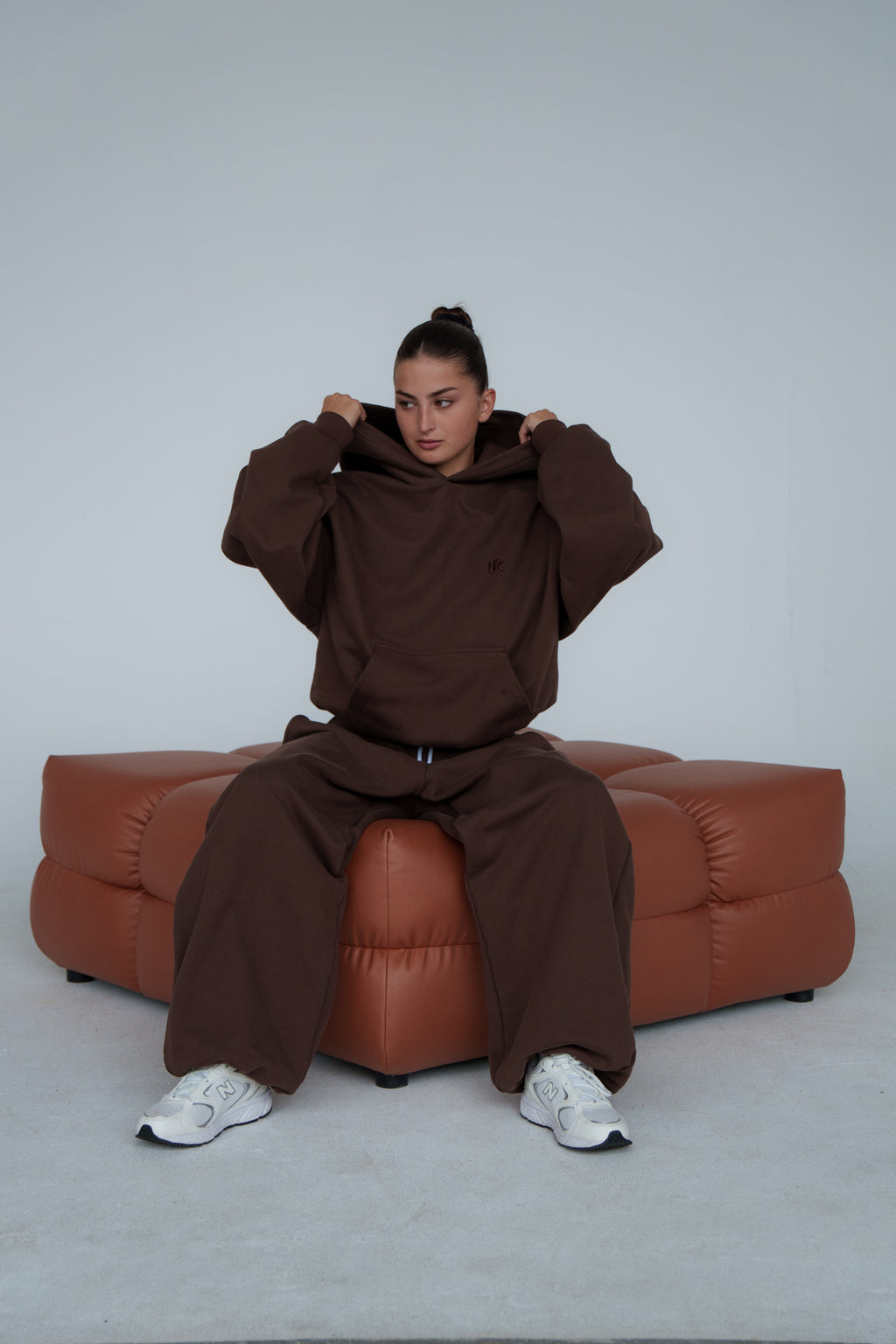 Ultra Heavy Brown Hoodie 500GSM