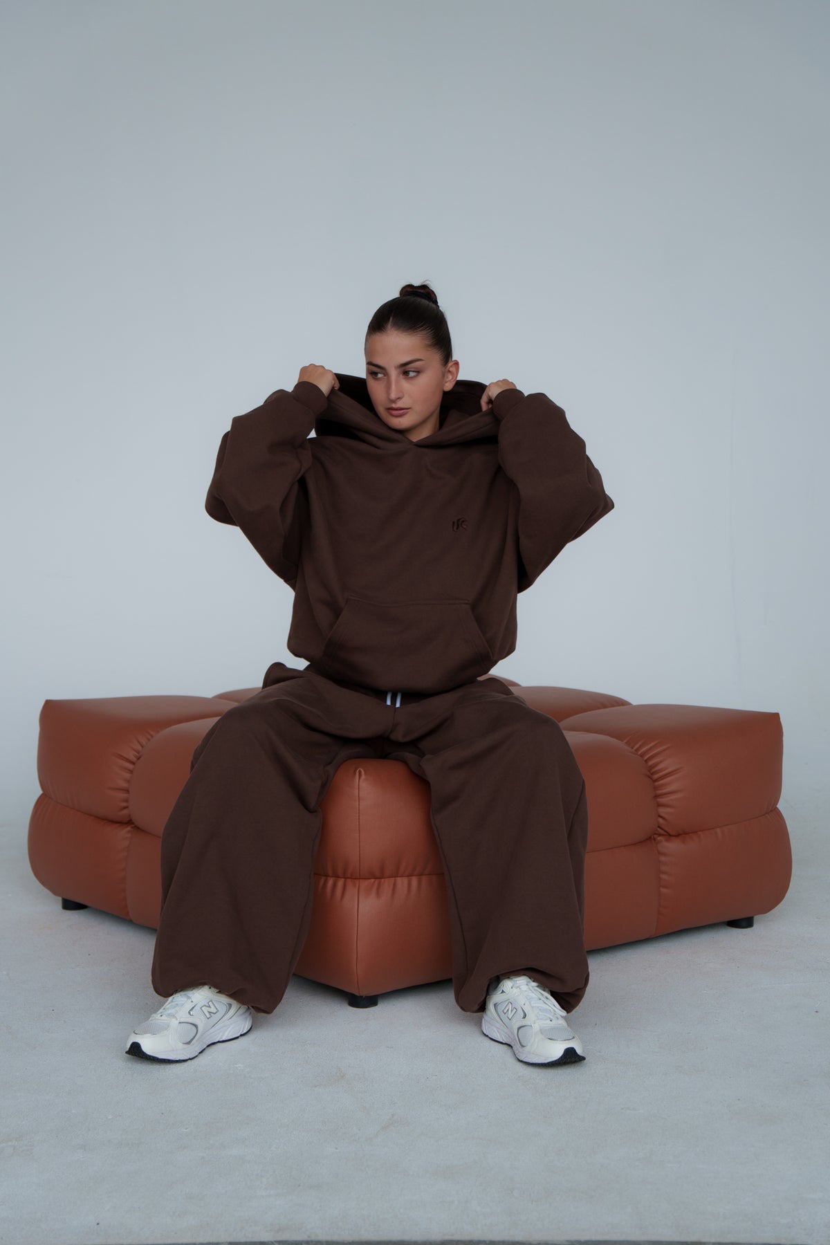 Ultra Heavy Brown Hoodie 500GSM