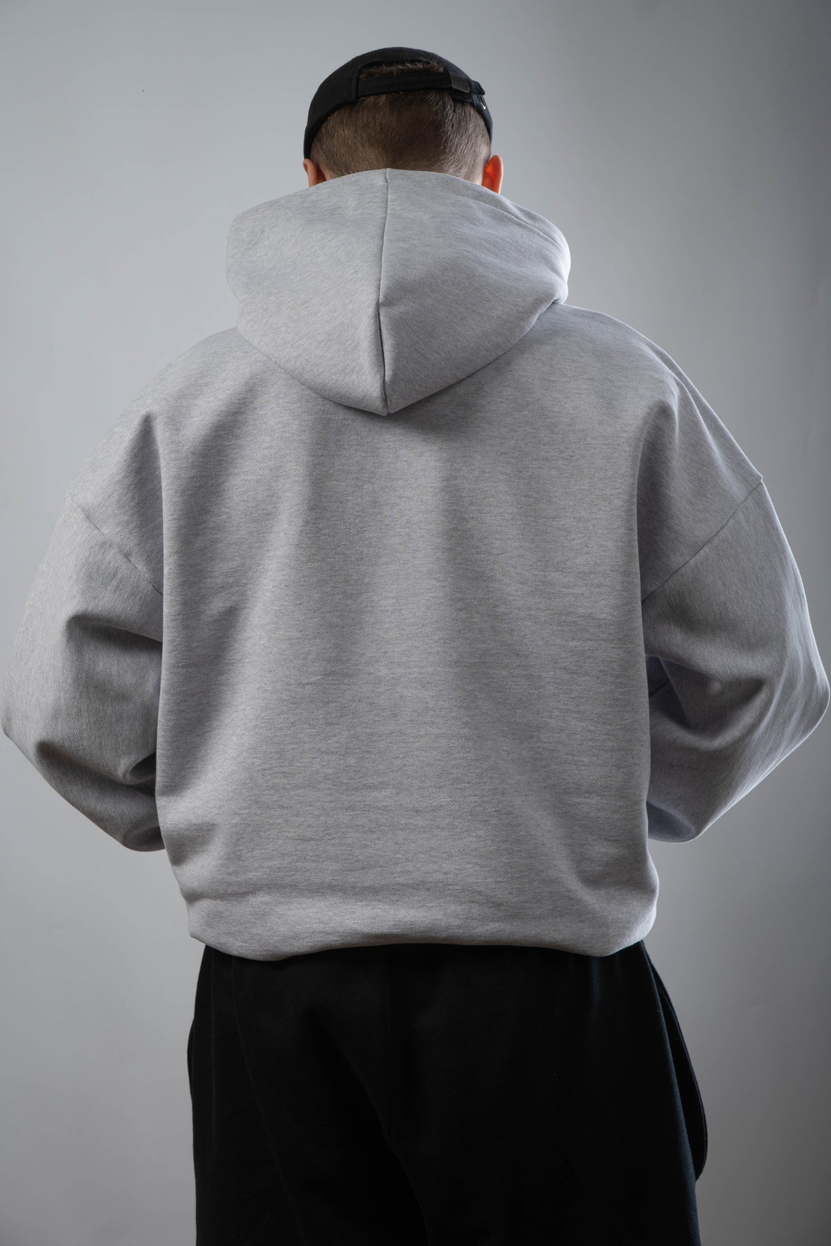 Ultra Heavy Grey Hoodie 500GSM