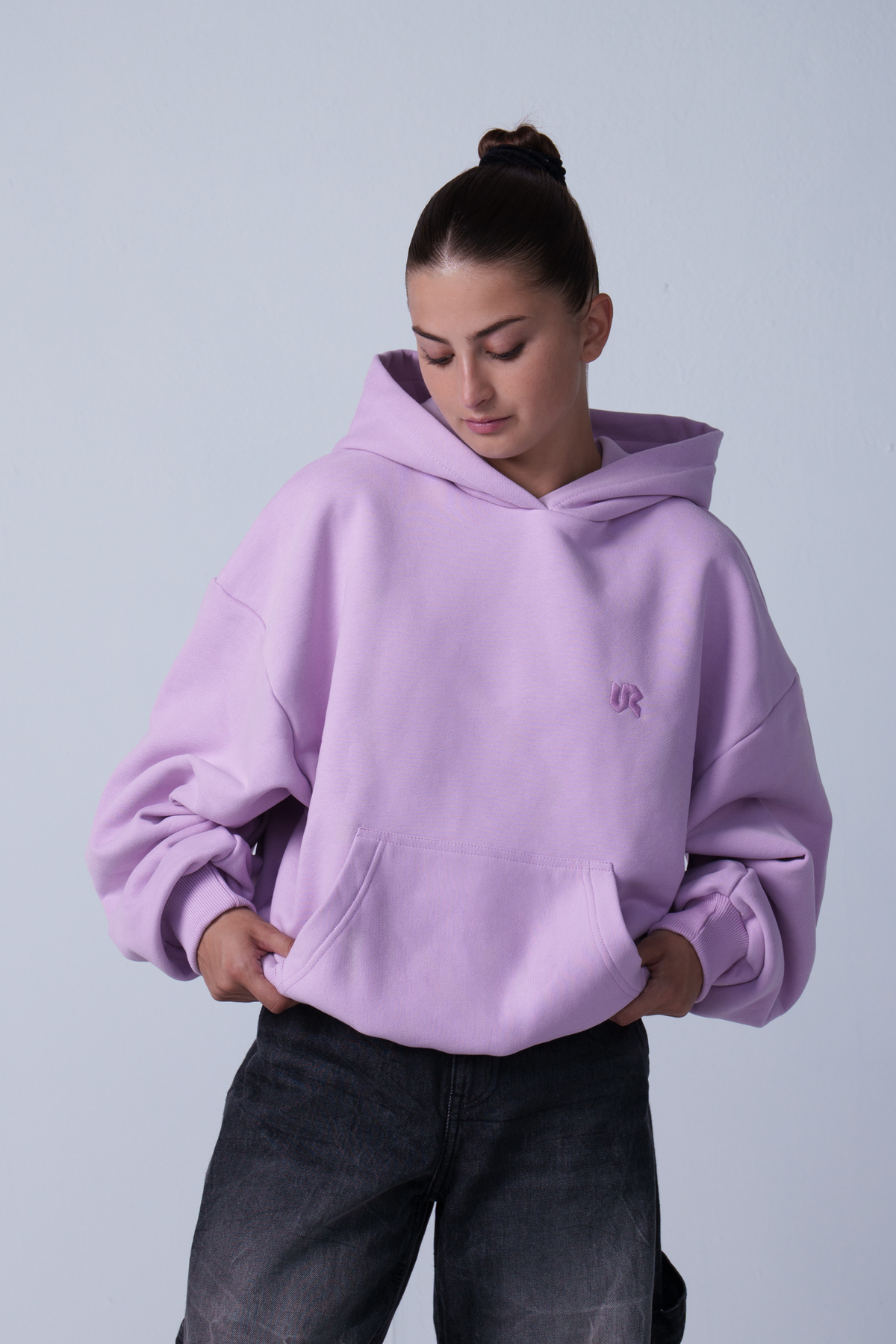 Peach Skin Lilac Hoodie 350GSM
