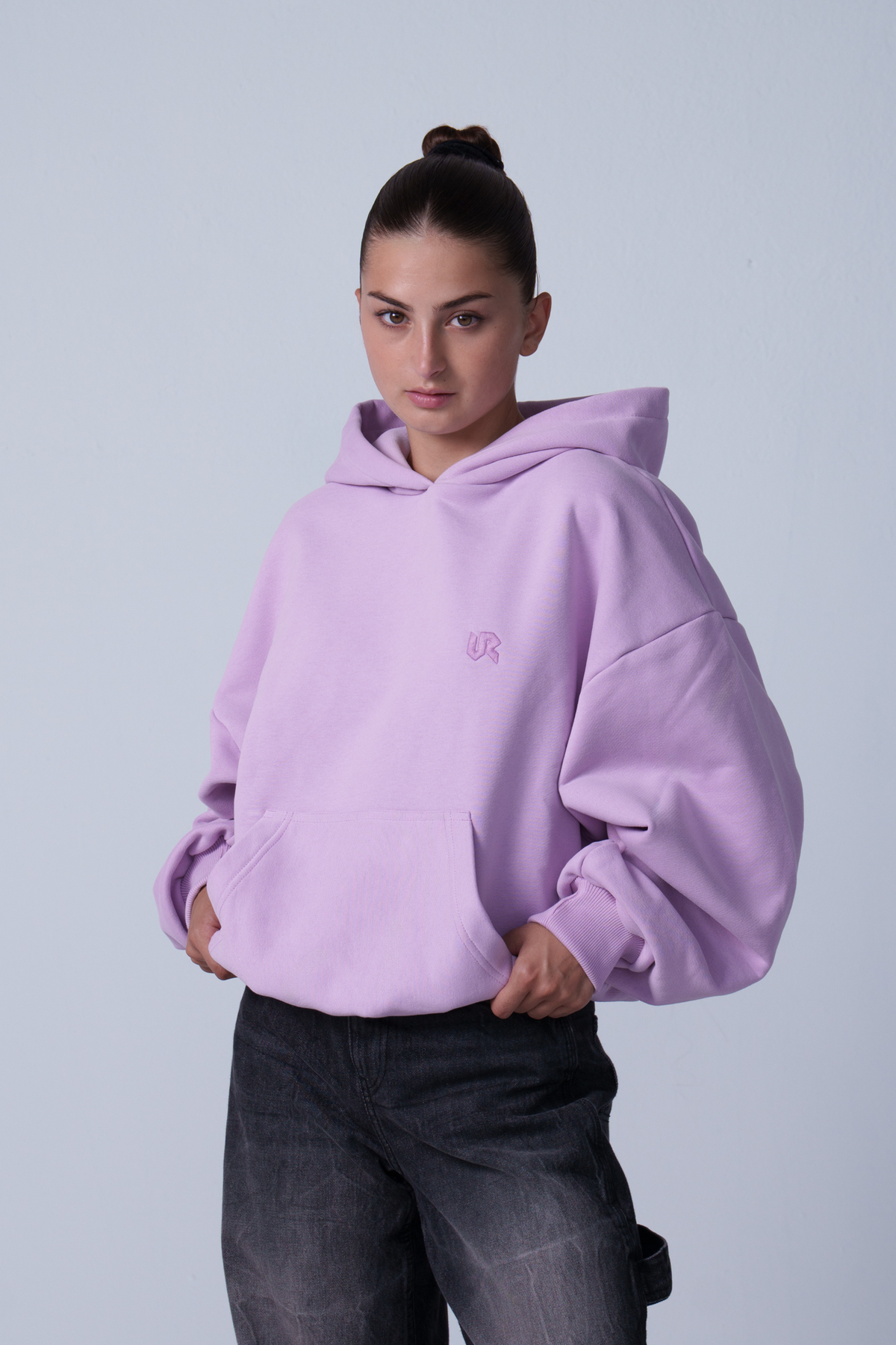 Peach Skin Lilac Hoodie 350GSM