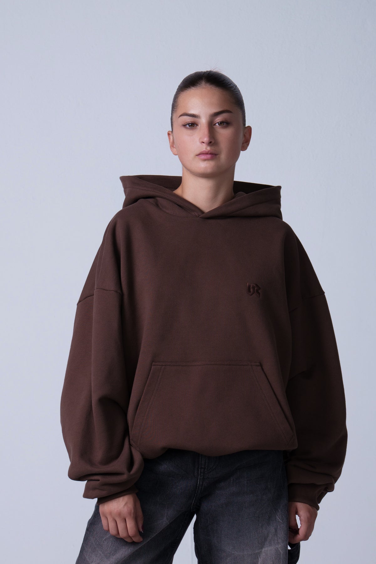 Ultra Heavy Brown Hoodie 500GSM