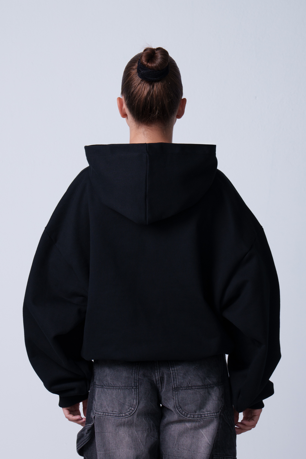 Ultra Heavy Black Hoodie 500GSM