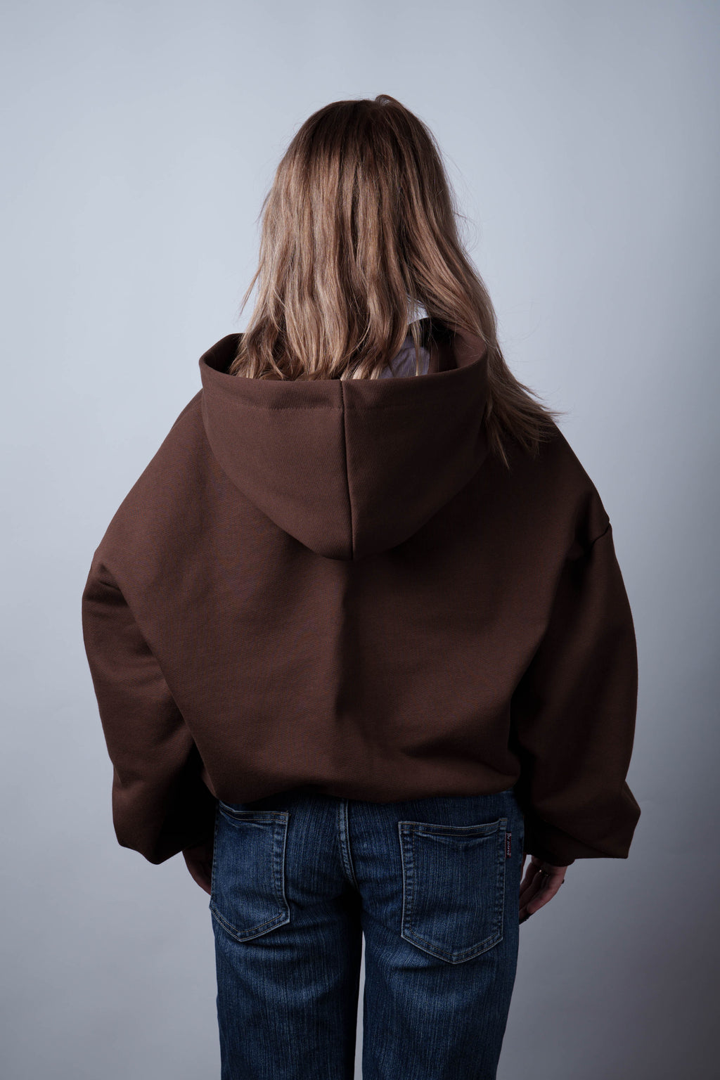 Zip Ultra Heavy Brown Hoodie 500GSM